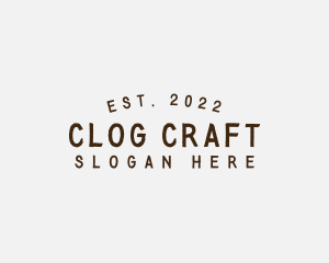 Simple Hipster Craft logo design