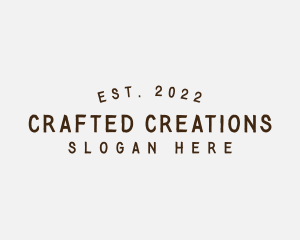 Simple Hipster Craft logo design