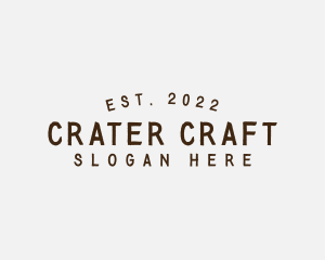 Simple Hipster Craft logo design