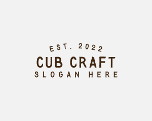 Simple Hipster Craft logo design