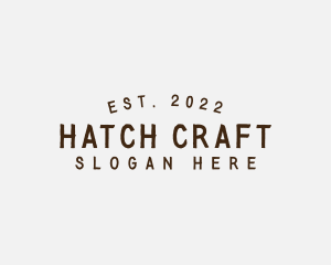 Simple Hipster Craft logo design