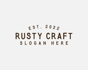 Simple Hipster Craft logo design