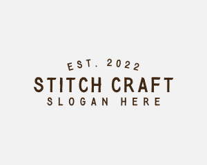 Simple Hipster Craft logo design