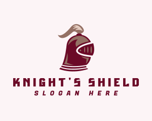 Knight - Medieval Knight Helmet logo design