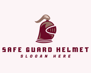 Helmet - Medieval Knight Helmet logo design