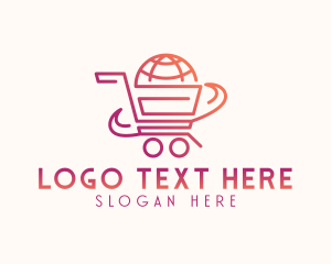 Buy - Globe Retail Cart logo design