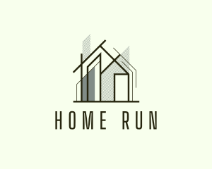 Home Scaffolding Structure logo design