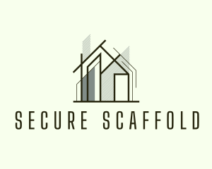 Scaffolding - Home Scaffolding Structure logo design