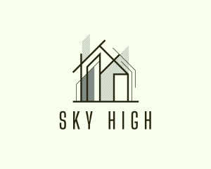 Scaffolding - Home Scaffolding Structure logo design