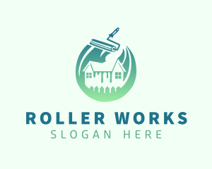 Paint Roller Renovation logo design