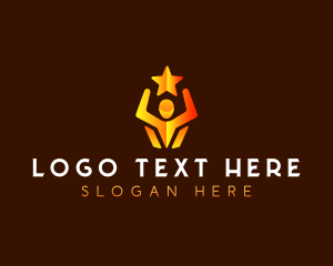 Success - Human Star Success logo design