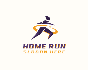 Athlete Marathon Runner logo design