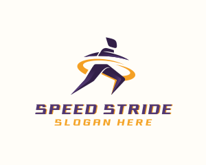 Athlete Marathon Runner logo design