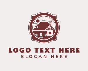 Roofing - Housing Real Estate Property logo design