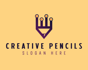 Digital Pencil Application logo design