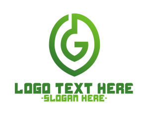 Green Leaf - Green G Leaf logo design