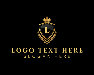 Luxurious - Premium Crown Shield logo design