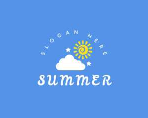 Summer Cloud Sun logo design