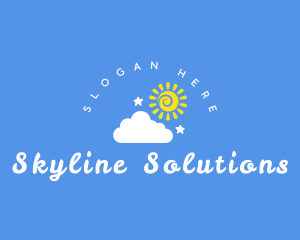 Summer Cloud Sun logo design