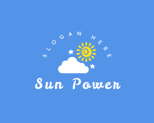 Summer Cloud Sun logo design