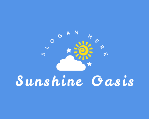 Summer Cloud Sun logo design