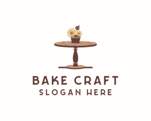 Flower Wood Table logo design