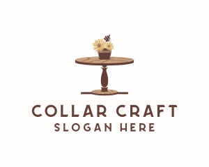 Flower Wood Table logo design