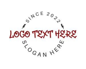 Streetwear - Feminine Graffiti Wordmark logo design