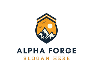 Mountain Explorer Shield logo design