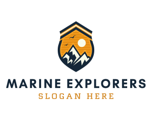 Mountain Explorer Shield logo design