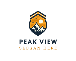 Mountain - Mountain Explorer Shield logo design