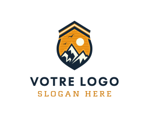 Explorer - Mountain Explorer Shield logo design