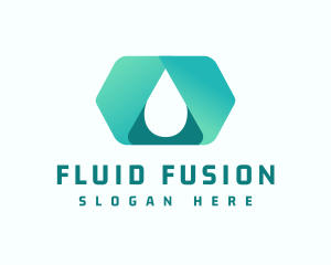 Water Liquid Droplet logo design