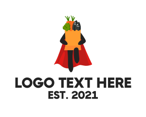 Superhero - Grocery Hero Cape logo design
