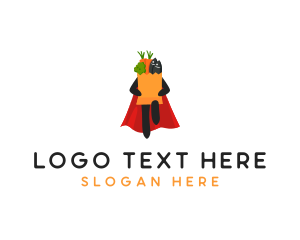 Food Delivery - Grocery Hero Cape logo design