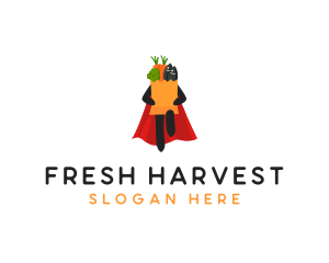 Produce - Grocery Hero Cape logo design