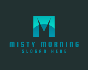 Modern Marketing Letter M logo design