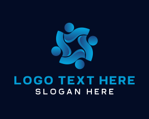 Abstract - Social Humanity People logo design