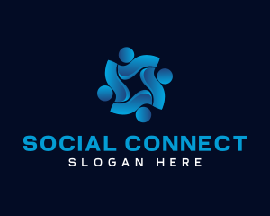 Social Humanity People logo design