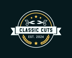 Scissors Barber Shop logo design