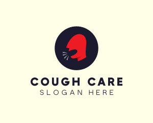 Cough - Virus Person Transmission logo design