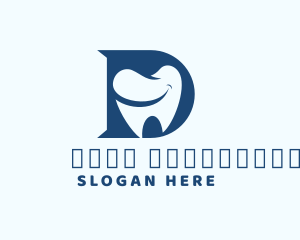 Dental Tooth Letter D Logo