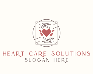 Hand Heart Charity logo design