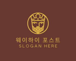 Gold King Crown logo design