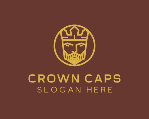 Gold King Crown logo design