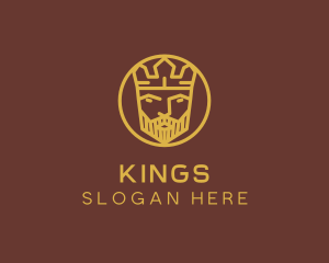 Gold King Crown logo design