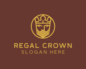 Gold King Crown logo design