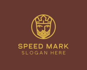 Gold King Crown logo design