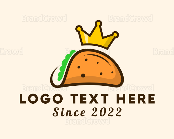 Mexican Taco King Crown Logo