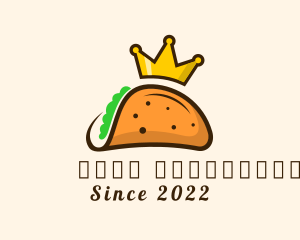 Mexican Taco King Crown logo design
